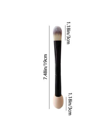Double-Sided Foundation & Eyeshadow Makeup Brush with Sponge - Perfect for Daily Use | International Shipping Available - Buy Online on GoSupps.com