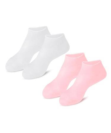 POPETPOP 2 Pairs Exfoliating Moisturizing Socks Girl Socks Girl Heels Girls Socks Features Socks for Women Pedicure Lotion Dry Feet Moisturizing Socks Foot Caring Masks Women Socks Dry Skin