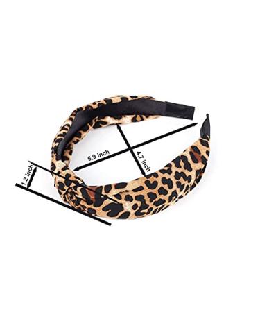 Belerry 2 Pack Leopard Hairbands | Stylish Knot & Turban Headbands for Women & Girls | Trendy Wide Headband Set for International Shipping - Buy Online on GoSupps.com
