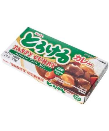 S&B Tasty Curry Japanese Curry Sauce Mix Medium Hot 200g (Pack of 2) by CNMART - Buy Online on GoSupps.com