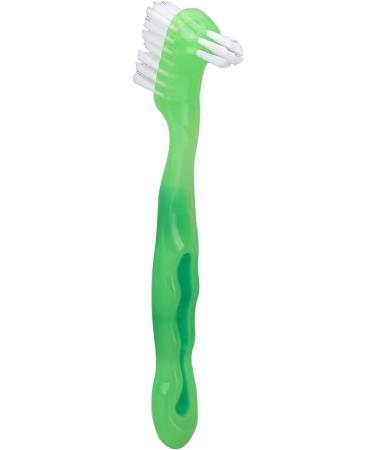 Prosthesis Brushes Set | Double-Sided Soft Hair | Plaque Removal & Loose Toothbrush for Seniors | Portable & Everyday Use (Green) - Buy Online on GoSupps.com