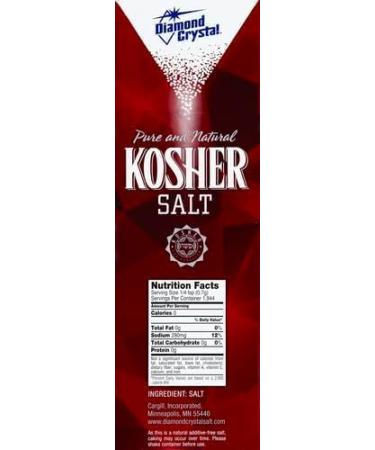 Kosher Salt by Diamond Crystal 3 Pounds per Bag Pack of 2 - Buy Online on GoSupps.com