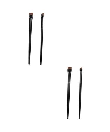 FRCOLOR 6 Sets Eyeliner Brush Makeup Brush Eyebrow Brush Angled Brow Brush Travel Bottles for Toiletries Multifunctional Eye Liner Wands Beauty Cosmetic Tool Newborn Suite Eyes Wood
