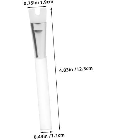 PLAFOPE 4pcs Nose Shadow Highlighter Brush Do Not Eat Powder Nose Shadow Brush Miss White Aluminum Tube - Buy Online on GoSupps.com