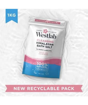 Westlab Cleansing Himalayan Bath Salt Pouch 1Kg Unscented - Pack of 1 - Buy Online on GoSupps.com