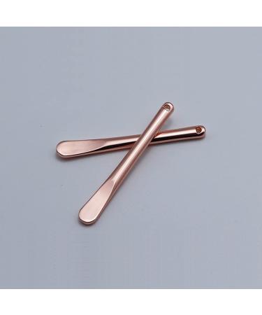 4 Pack Rose Gold Zinc Alloy Makeup Spatula & Eye Cream Spoon - Mini Beauty Scoops for Creams & Lotions | Perfect Cosmetic Skincare Tool - Buy Online on GoSupps.com