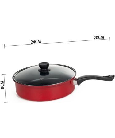 OUNONA 3pcs Steel Non Stick Frying Pan Quilt Storage Kids Frying Pan Skillet Saucepan with Lid Steak Cooker Copper Stew Pot Skillet with Lid Microwave Steak Frying Pan Pearlescent Egg Pan - Buy Online on GoSupps.com