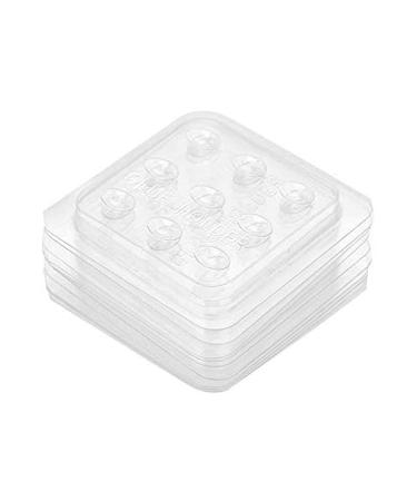 30pcs Plastic Disposable Eyelash Glue Holder Eyelash Adhesive Palette False Eyelashes Glue Holder Eyelash Extension Glue Holder Pallet Pads