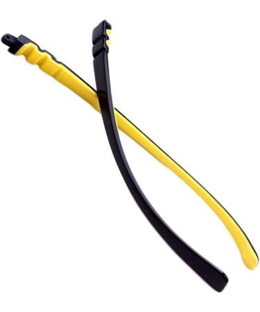 Deebow Glasses spare bar yewear leg 1 pair of silicone glasses for children ironing accessories glasses replacement bars universal repair parts yellow