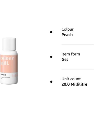 Colour Mill Oil Based Food Colouring 20ml - Peach | High-Quality & Vibrant Coloring Option - Buy Online on GoSupps.com