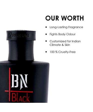 prime craft Black Long Lasting 100ml Men Perfume Aromatic Fresh Spicy & Earthy Soothing Fragrance - Buy Online on GoSupps.com