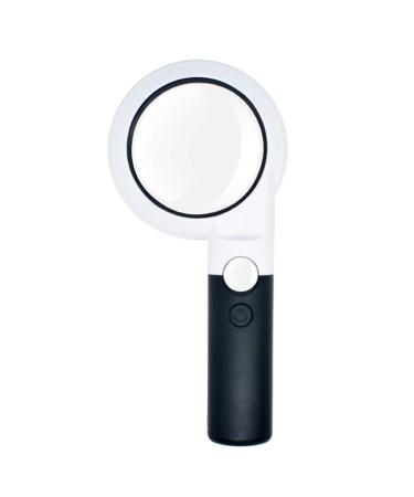 Handheld Magnifying Glass Double-Layer Magnifying Glass Reading Newspaper Magnifying Glass Visual Aid with 5X20X Magnifying Glass for The Elderly with Children Reading with Led Made in China