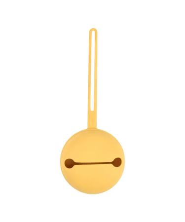 Nopperz |Silicone pacifier box |Storage for pacifier holders |Safe and high -quality baby accessories for toddlers and babies (Pale Daffodil)