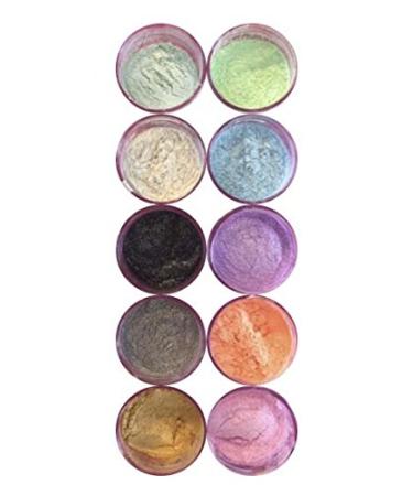 Sparkle Luster Dust Set (10 colors) for cake, fondant, gum paste By Oh! Sweet Art Corp