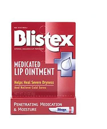 Blistex Medicated Lip Ointment 0.21oz (Pack of 12) - Cold Sore Relief & Lip Healing - Buy Online on GoSupps.com