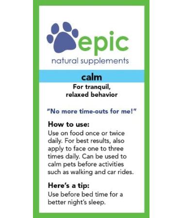 Epic Pet Health Calm Spray for Dogs and Cats | Natural Odorless Relaxation Formula | Made in USA | 1 Ounce - Buy Online on GoSupps.com