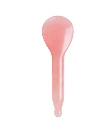 Rose Quartz Jade Spoon Roller Real Gua Sha Board Mushroom Massager Face Lifting Tool Facial Guasha Massage tool (Spoon shape)