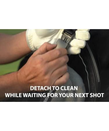 Club Scrub Golf Club and Golf Ball Cleaning Bag with Waterproof Clean Face Technology Liner - Neoprene Exterior, Detachable Clip - Machine Washable - Black - Buy Online on GoSupps.com