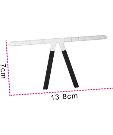 Didiseaon 1pc Steel Eyebrows Three-point Measuring Kit Balance Reusable Stencil Makeup Ruler Stainless - Buy Online on GoSupps.com