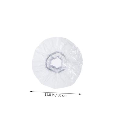 Transparent Plastic Shower Cap for Men and Women - Salon Bathing Head Cover - Buy Online on GoSupps.com
