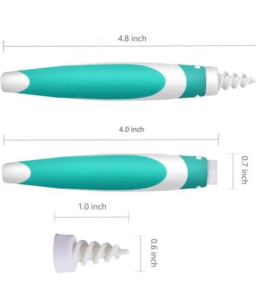 QGrips Earwax Removal Tool - Safe Spiral Silicone Earwax Remover with 16 Replacement Heads for Adults & Kids - Buy Online on GoSupps.com
