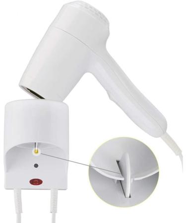 Lightweight Hair dryer1200W Bathroom Wall Hair Dryer Hotel Wall Hair Dryer Constant Temperature Protect Hair 2Heat Settings Hose Spiral Overheating Protection Low Noise Suitable for Family Hotel Gym - Buy Online on GoSupps.com