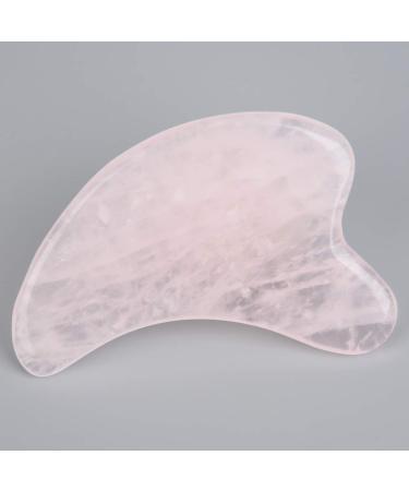 Emoshayoga Schabebrett - 2 Inch Natural Rose Quartz Shabbett Massage Stone for Health Pink Crystal & Dolphin Design - International Shipping Available - Buy Online on GoSupps.com