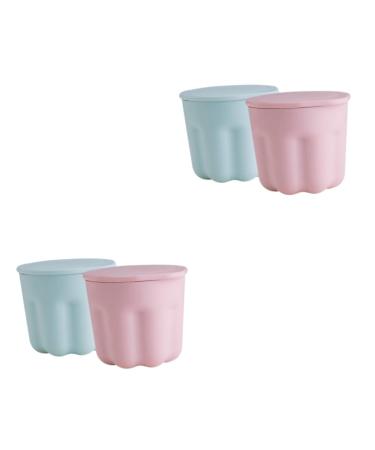 FOMIYES 4 Sets Pp Washing Bowl Make Brush Cleaning Bowl Cosmetic Brush Cleaner Makeup Cleaner Kit Brush Rinsing Bowl Makeup Tool Cleaner Brush Clean Bowl Brush Cleaning Supplies Washer