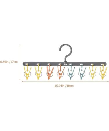 OZLMBERN Multi Functional Sock Rack for Clothes Thickened Plastic for Household Folding Square and Multi Clip Clothes Rack - Buy Online on GoSupps.com