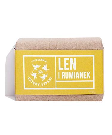 Four Starlings Soap Makers Flax and Chamomile Delicate Natural Eco Bar Soap 110g