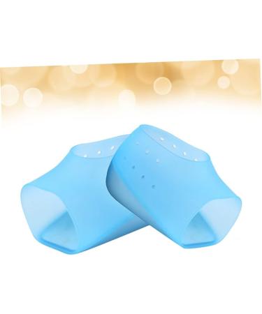FRCOLOR Invisible Heel Pads - Silicone Height Increase Inserts | Cushion Socks & Protectors for Comfort | Adjustable Blue - 12x4.5cm - Buy Online on GoSupps.com