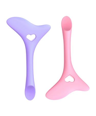 Housoutil 4 Pcs Eyeliner Eyeshadow Silicone Molds Wing Tips Stencils Eye Cosmetics Make up Spoon Girl mediumx2pcs Assorted Colorx2pcs