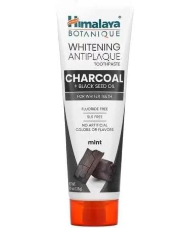 Himalaya Toothpaste - Whitening Mint with Charcoal + Black Seed Oil 113g - Buy Online on GoSupps.com