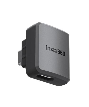 Insta360 Mic Adapter (Horizontal Version), Compatible for ONE RS