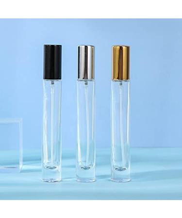 5 Pack 10ml Glass Perfume Atomizers - Refillable Mini Spray Bottles for Travel | Fine Mist Black Bottles - Buy Online on GoSupps.com