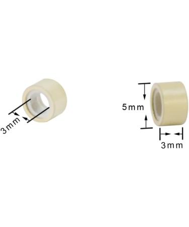 200pcs 5.0X3.0X3.0mm Silicone Micro Rings Links Beads for Hair Extensions (Blonde) 200 pieces Blonde - Buy Online on GoSupps.com