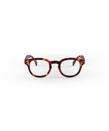 Popme Unisex Tortoise Reading Glasses with Blue Lenses for Presbyopia Blue Light Filter 1 Diopter One Size