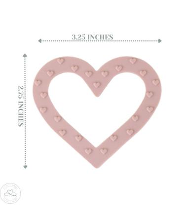 CuBoLo BABY Teether - Silicone Baby Teething Toy - Medical Grade Silicone - Safe and Unique Teething Toy for Newborns and Infants (Rose Heart+Gray Arrow) - Buy Online on GoSupps.com