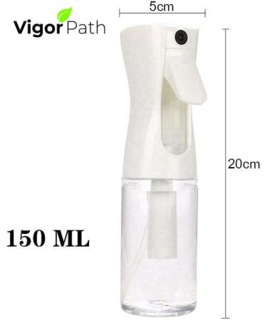 Continuous Nano Fine Mist Hair Spray Bottle 5oz/150ml - Pack of 2 | Reusable Beauty, Cleaning, Hairstyling & Plant Sprayer - Buy Online on GoSupps.com