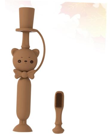 Iwowhero Silicone Baby Toothbrush - Soft Bristle Toddler Finger Brush for Gentle Oral Care - Buy Online on GoSupps.com