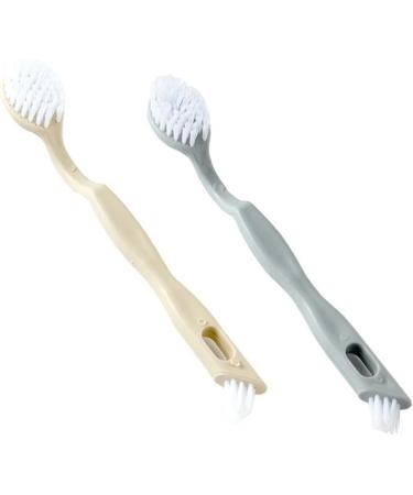 HAIBING Brush Home Shoes Brushes Multi-Function Long Handle Double-end Shoe Brush White Shoes Cleaner Plastic Soft Hair Washing Cleaner for Shoes Home Accessorie Bathroom Tool Shoe Brush Grey - Buy Online on GoSupps.com