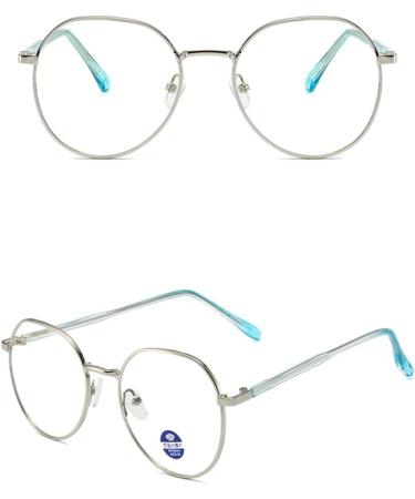 Zhenqi Oval Frame Fashion Glasses for Ladies - Ultra Echo Anti-Glare Blue Light Blocking Gaming & Reading Specs in Gold - Buy Online on GoSupps.com