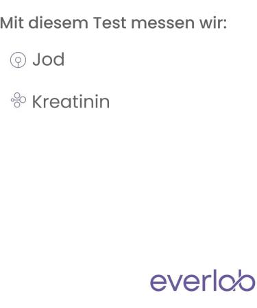 EVERLAB Iodine Test - Quick & Easy Urine Self-Test for Home Use | Check Iodine Levels Internationally - Buy Online on GoSupps.com