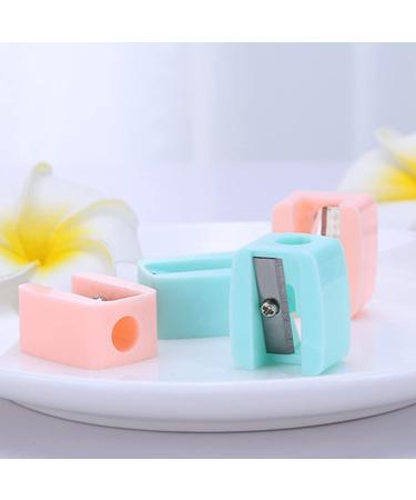 Minkissy 2pcs Eyebrow & Eyeliner Pencil Sharpener | Mini Plastic Compact Tool for Eye Makeup | Women Girls | Random Color - Buy Online on GoSupps.com
