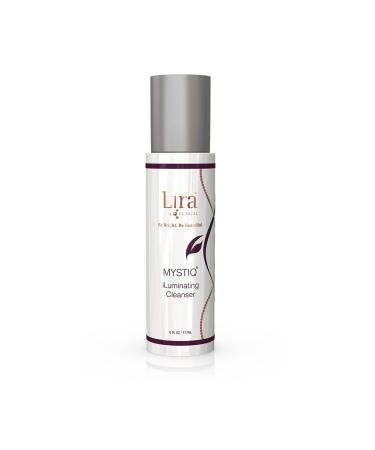 Lira Clinical Mystiq iLuminating Cream Cleanser - Gentle Hydrating Facial Wash with Plant Cells  Tomato Extract  Vitamin C & E - 6 fl oz