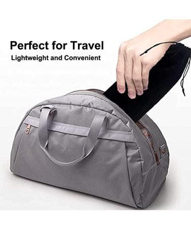 Flat Iron Case - Soft Cotton Sleeves & Travel Pouch for Hair Tools (2Pcs Black) | International Shipping Available - Buy Online on GoSupps.com