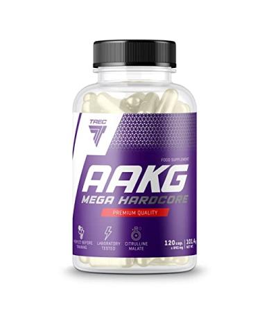 Trec Nutrition AAKG | L-Arginine | Nitric Oxide | NO Booster | Muscle Pump | Pre-Workout Pills | Dietary Supplement (120 Capsules)