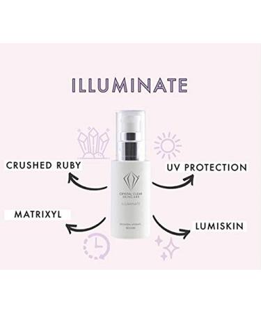 Buy Crystal Clear Illuminate - Hydrating Illuminating Facial Serum | Anti-Aging Serum for Bright Dewy Skin - 25 mL - International Shipping Available - Buy Online on GoSupps.com