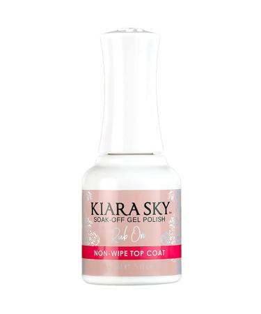 Kiara Sky Professional Nails LED UV Soak Off Rub On Non Wipe Gel Top Coat for Nails - Buy Online on GoSupps.com