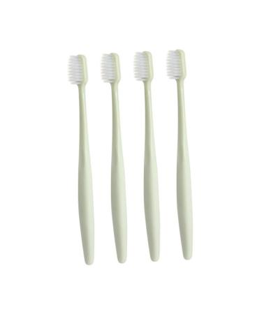 Mobestech Manual Toothbrush 4 Pieces Toothbrush Household Bristles Miss Sensitive Toothbrush 1 piece (1 pack) Green
